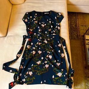 Anthropologie - Cap sleeve mini dress with back tie